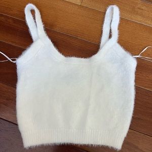 Fuzzy crop top